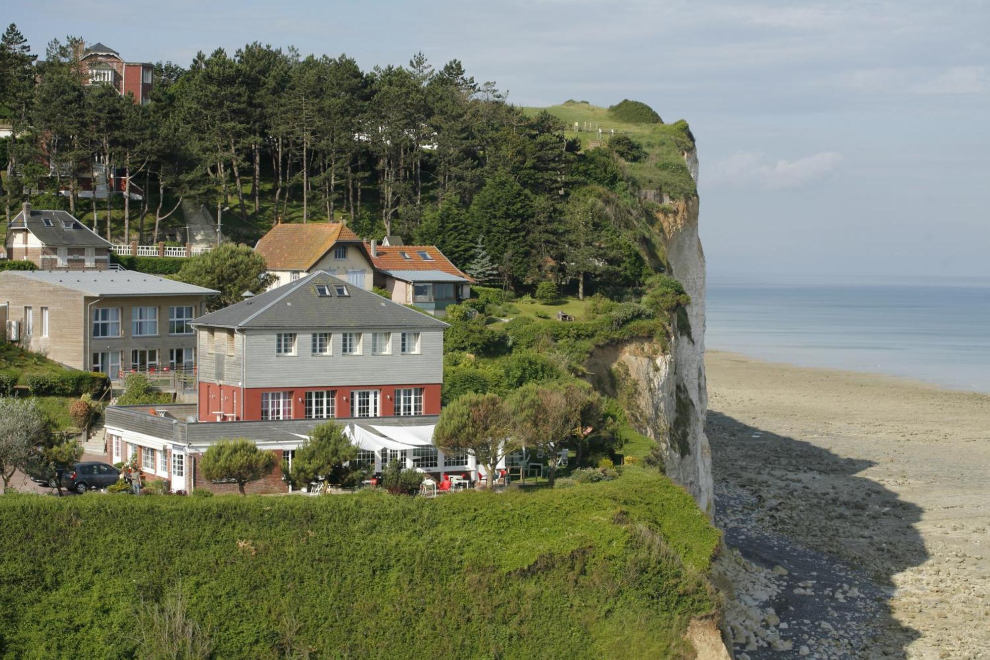 The Originals Hotel Le Cise Restaurant Chambres Et Suites Ault Exterior foto